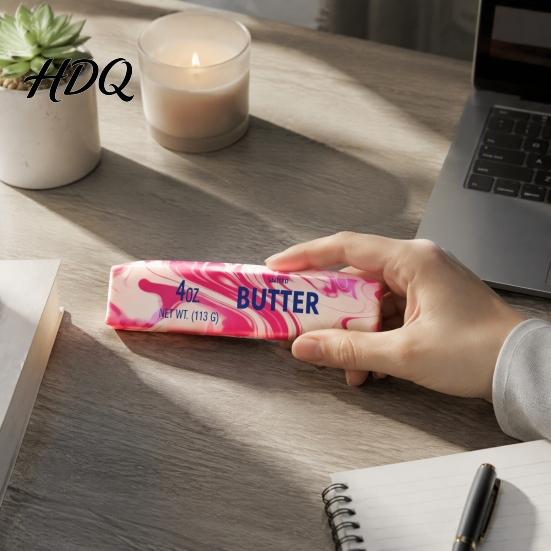 Butter Stick Desk Gadgets Flow Pattern Squeeze Toy Slow Rebound Bar Toy for Office Stress Relievers Anxiety Relief Soft Stretchy Fidget Strip