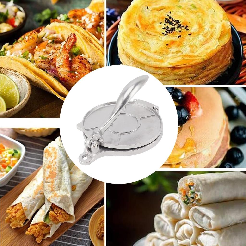 Geerow Tortillapresse, Taco-Presse, Tortilla-Maker, Küchenutensilien, glatte Oberfläche, leicht zu reinigen, Kochutensilien, selbstgemachte Tortilla-Pie-Backformen