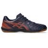 Asics CALCETTO WD 9 Futsal Unisex Size 401 3E Shoes, 1113A037, Adult, (Midnight/Habañero), 28.5 Cm,