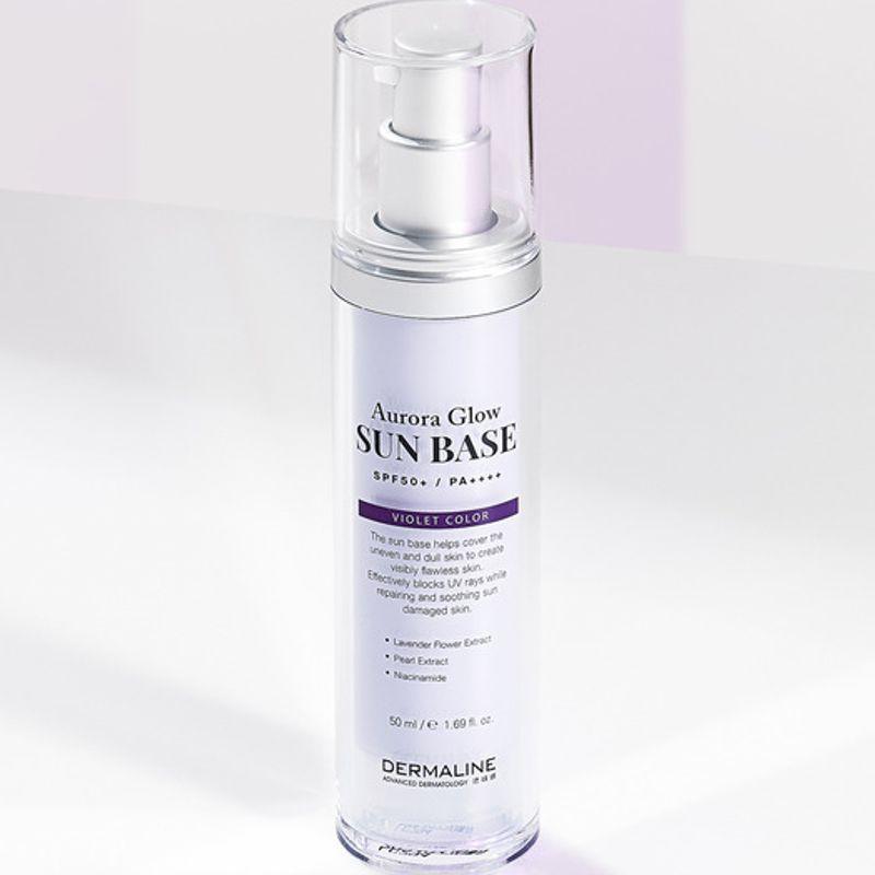 DERMALINE Aurora Glow Sun Base Violet 50ml Aurora Glow Sun Base Violet 50ml