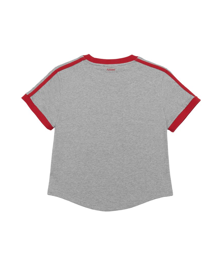 AMES-WORLDWIDE A Numbering Linetape Dot Tee Gray