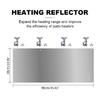 Patio Effective Heater Reflector Shield, Heat Focusing Reflector For Round Natural Gas And Propane Patio Heaters Outdoor