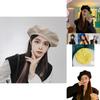 Retro Cotton Beret Hat For Women Classic British Style Fashion Fall Cap