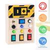 Early Educational Children Education Toy Wooden Switch Socket Led Light Wooden