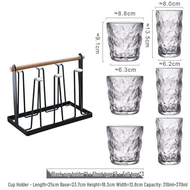 ZISIZ Glacier Pattern Universal Glass Set