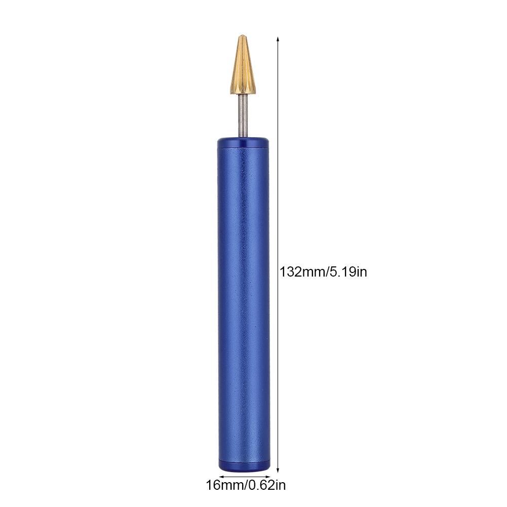 Faux Leather Edge Dyeing Pen Handheld Edge Printing Roller Applicator Tool Dark Blue