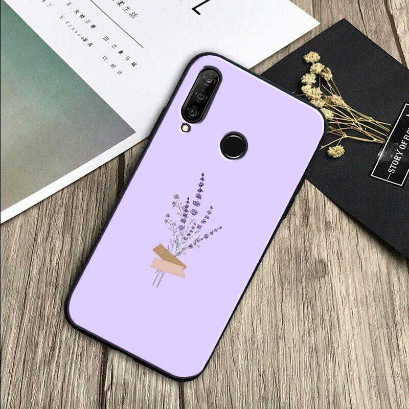 

Lavender Purple Flowers For Huawei Nova Y91 Y90 Y60 Y70 Y61 Y72 Y73 3i 7i 8i 11 12i 9 10 SE P20 P30 Pro P40 Lite Case Huawei Nova 9