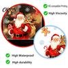 Reusable Festive Decor Watercolor Christmas Static Sticker, Santa Claus/Deer/Christmas Tree/Cake Pattern Print, DIY Window Decorations Thickened