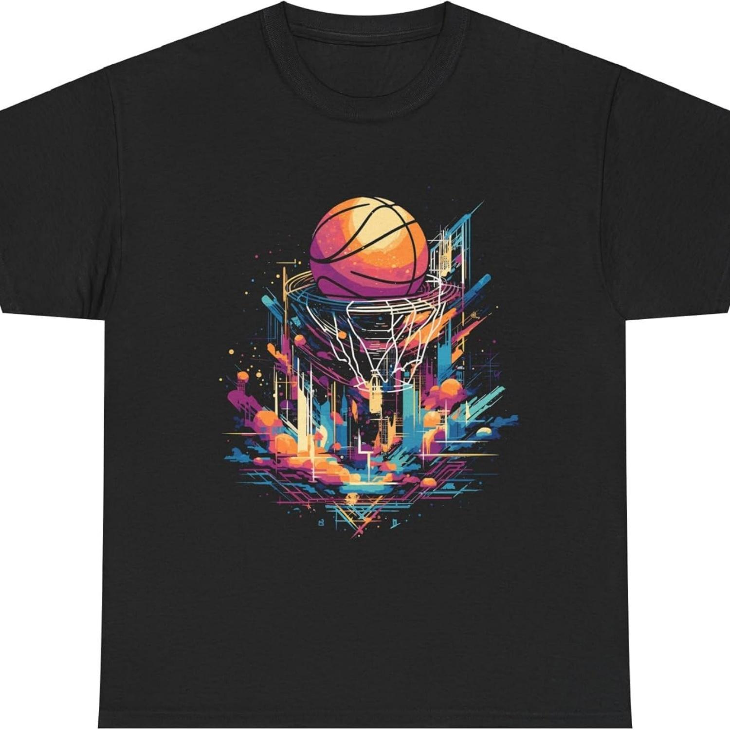 

Basketball Graphic T-Shirt for Men, Women Black S