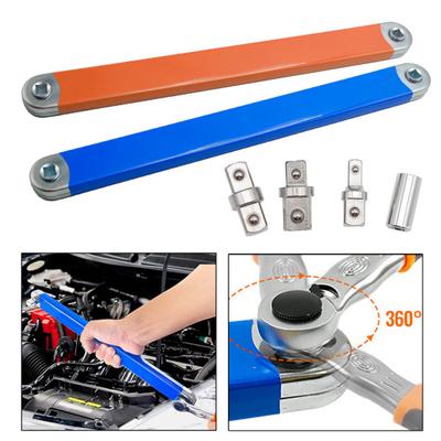 Extension Wrench with Drive Adapters Set High Durability Wide Application Ratchet Extension Wrench Drill Adapters Kit
