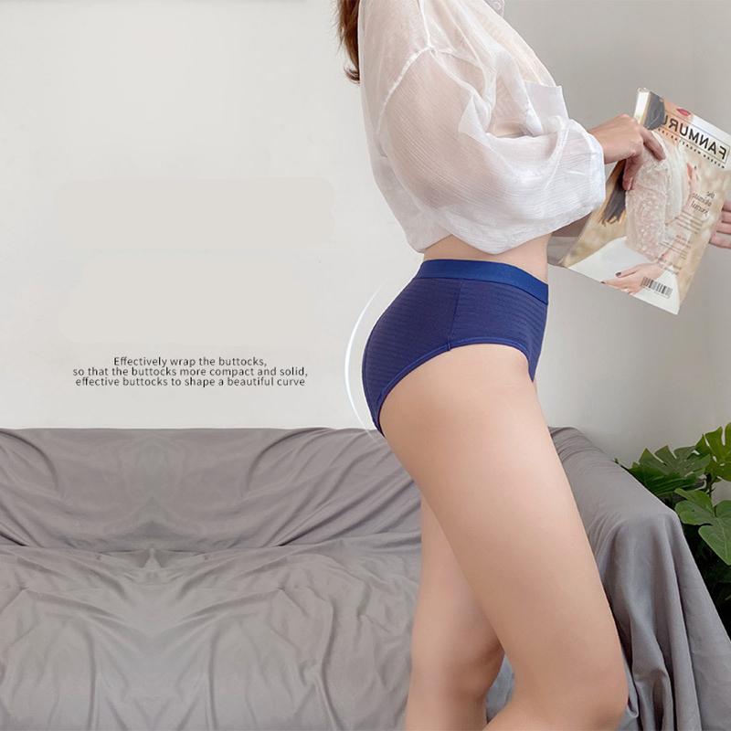 Women's Leakproof Menstrual Underwear Soft Cotton Breathable Period Briefs Multicolor Hygienic Pants