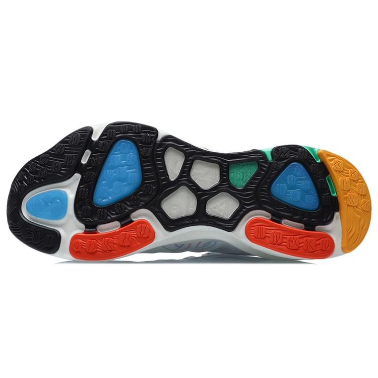 Li Ning Arashi Plus Cushioning Slip Resistant Abrasion Resistant Low top Running Shoes Unisex White Red Green ARHR143-4