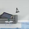 Elegant Rectangular Serving Tray Tabletop Organizer with Abstract Thinker Sculpture for Home Hotel