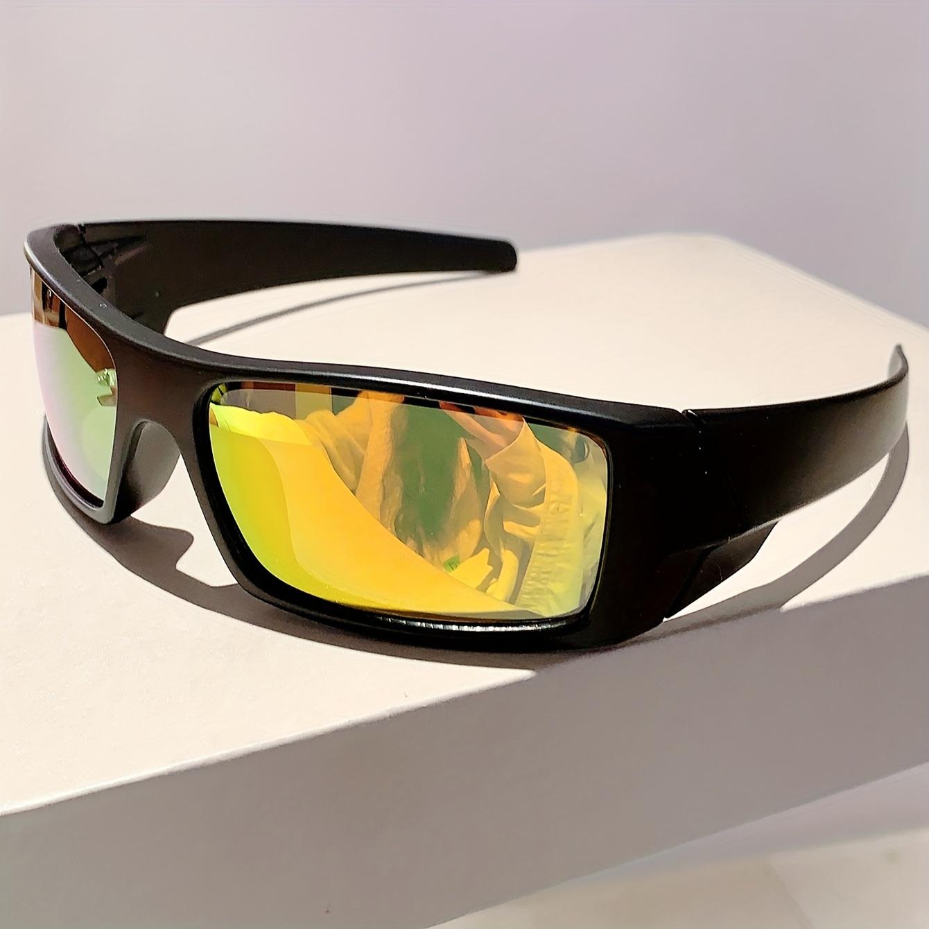 

New Fashion Men Wrap Glasses Lightweight Design Decorative Glasses Gradient Color Simple Style Glasses