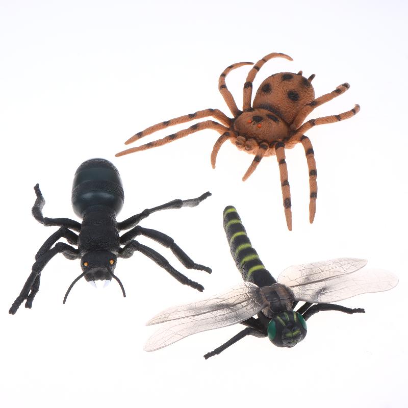 17Cm Realistic Insect Animal Model Toys Ant Spider Scorpion Beetle Dragonfly Simulation Figures For Kid Educational Learning Toy