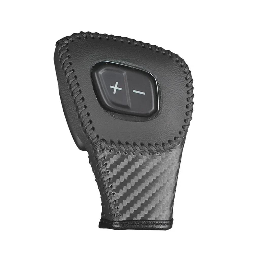 Car Gear Leather Interior Gear Shift Knob Head Cover Leather LHD Sticker Accessories for Ford Everest Ranger Review 2020 - 2024