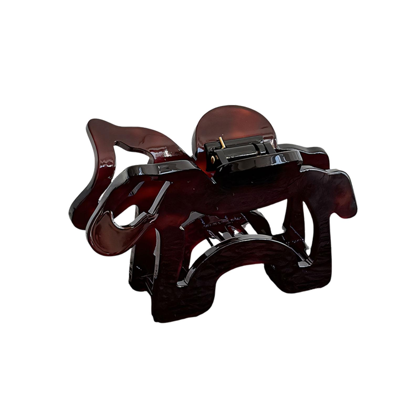 

Thick Acetate Hair Claw Clip For Women Girl Elegant Hollow Design Horse Hair Gripper for Various Occasion Hair Styling разноцветный