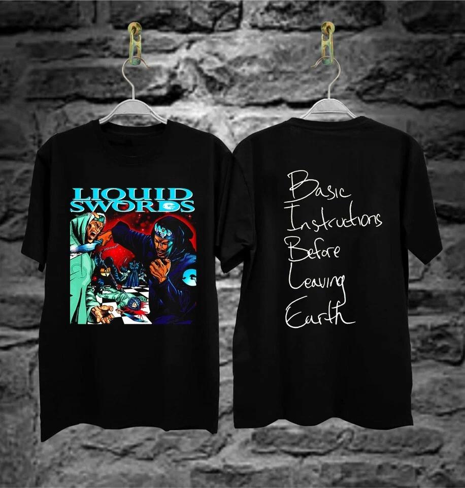 

liquid swords gza hiphop basiz instrustion before leaving tshirt S