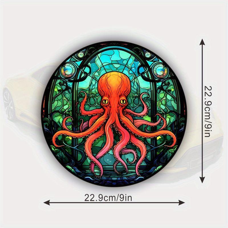

Octopus Pattern Window Glass Electrostatic Stickers Static Cling Glass Sticker Decorative Car RV Home Decoration Sticker#28