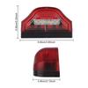 2Pcs 12V-24V E9 Car License Plate Light 3 LED Car Number Lamps for Lorry Truck Trailer White Light Waterproof