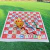 Children Waterproof Snake Ladder Chessboard Playmat - Activity Map Game Set Toy Portable Outdoor Picnic Carpet Mat for Baby
