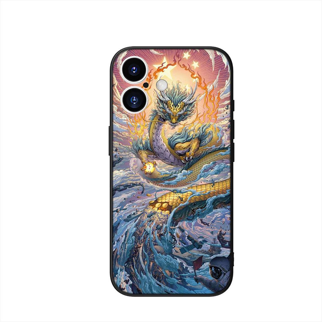 Black Dragon Cool Phone Cover Case for Xiaomi Redmi Note 14 12 13 ProPlus A3 Pro Plus 12C 13C 14C 5G 4G Casing