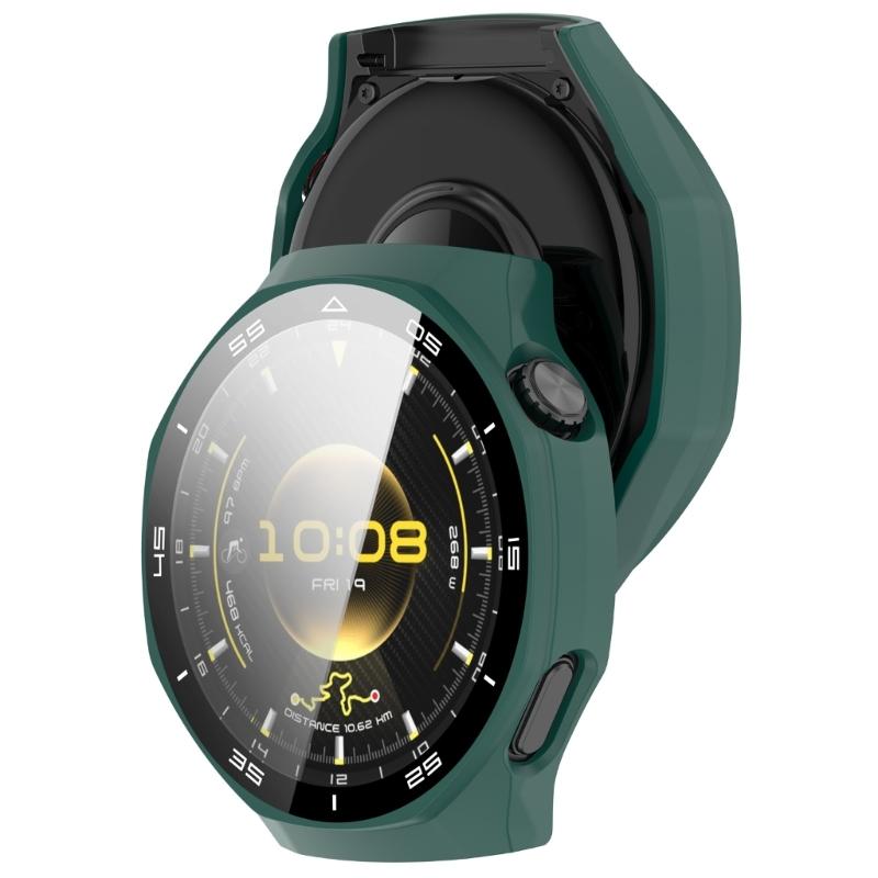 Precise Cut Protective Case With Tempered Glass For 46MM Smartwatch Full Guard Shockproof Cover Easy Snap Installation