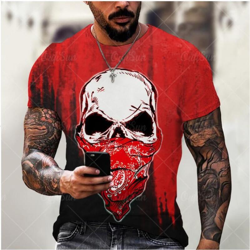 

Мужская футболка с коротким рукавом, 3D-принтом, персонализированная, свободного кроя, повседневная, новая 4XL