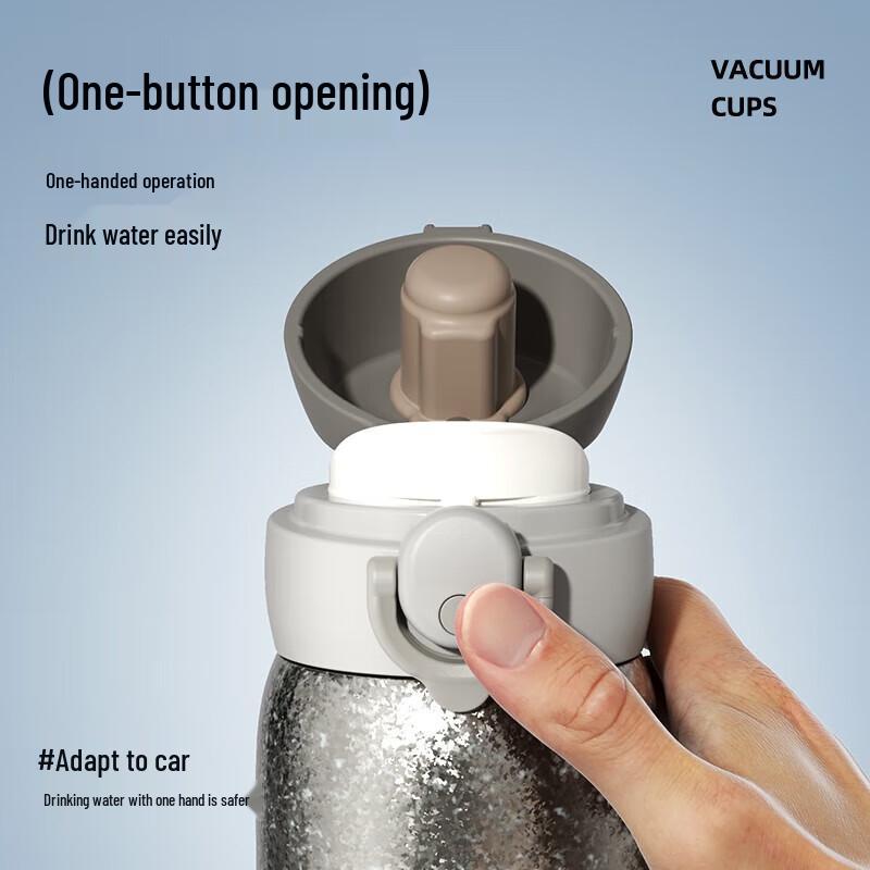 

Temake Pure Titanium 500ml Insulated Bottle with Pop-Up Lid