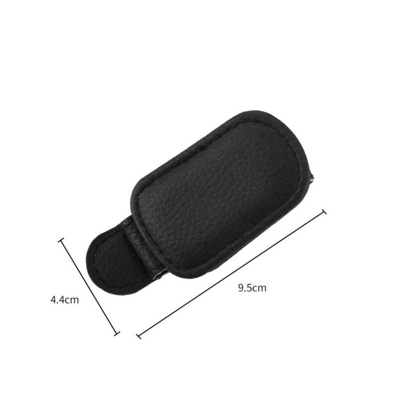 Multifunction Car Sun Visor Glasses Clip Leather Eyeglasses Clip Magnetic Sunglasses Holder Hanger Universal Interior Accessorie