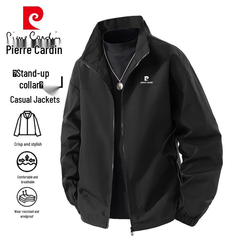 

Pierre Cardin Men s Stand Collar Casual Jacket 3XL