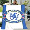 1pc Blanket - Chelsea FC logo Print Design, Lightweight Blanket for Sofa, Bed- Soft &Warm, Gift for All Seasons