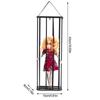 Halloween prisoner ghost ornaments horror prisoner ghost pendant induction cage ornaments prank props holiday decoration