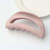 Creative Elastic Plastic Hair Claw Safe Solid Color Shark Clip Fashion Silicone Shark Clip  Women