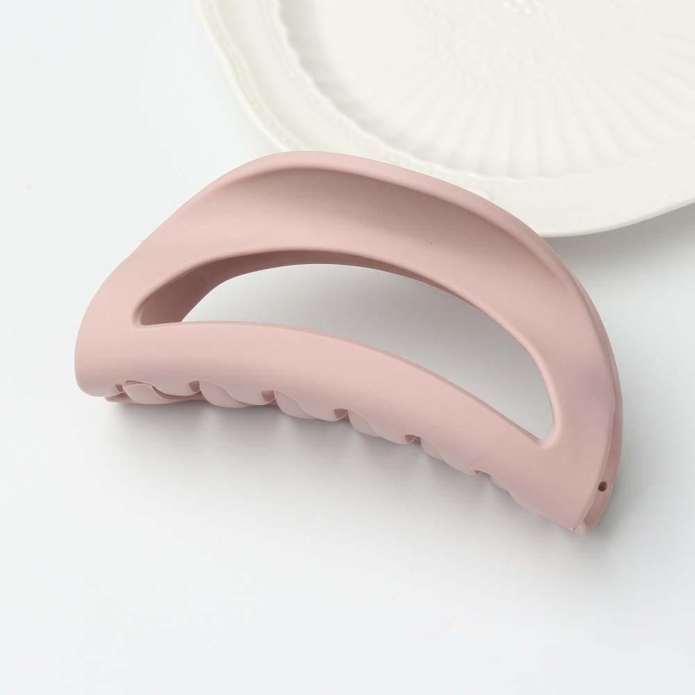 Creative Elastic Plastic Hair Claw Safe Solid Color Shark Clip Fashion Silicone Shark Clip  Women