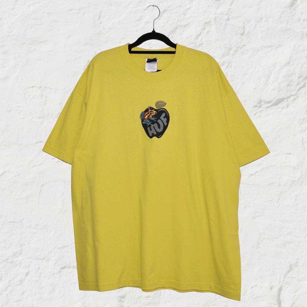 HUF Frog Graphic Tee Cactus Lime Oversized Skate T-Shirt XL