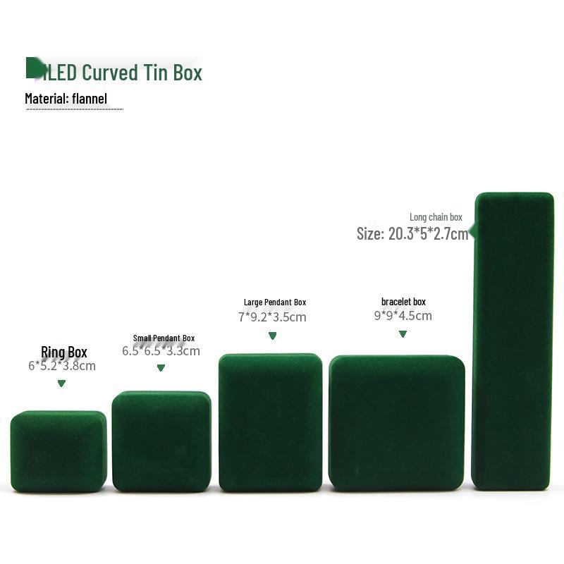 Creative LED Velvet Jewelry Storage Box for Rings, Pendants, Necklaces, Bracelets, and Bangles.