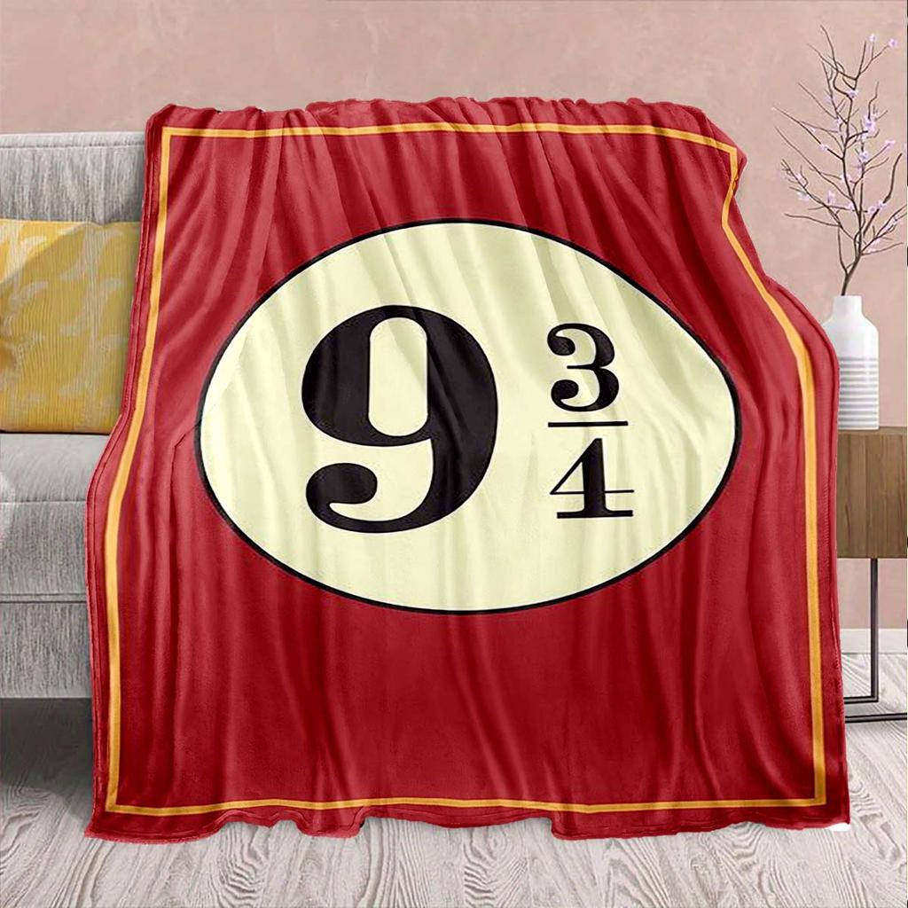 Harry Potter Magic Owl Flannel Blanket - Soft Warm Perfect for Sofa, Bedding Camping Travel Office Home Decor -QJY