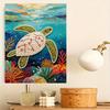Shiny Pearl Sea Turtle Ocean Life DIY Painting Creative Bead Art Craft Household Wall Decoration Nice Present For Art Hobbyists Family Decor
