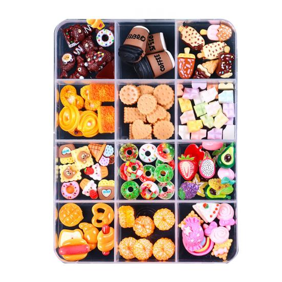 1 Set 3D Nail Art Charm Assorted Mini Acrylic Nail Design Jewelry Resin Charm DIY Crafts Nail Decoration Accessories