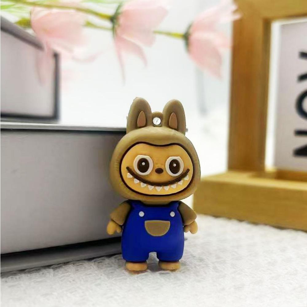 Cartoon Keychain Cute Three-dimensional Doll Pendant Car Key Chain Exquisite Accessories