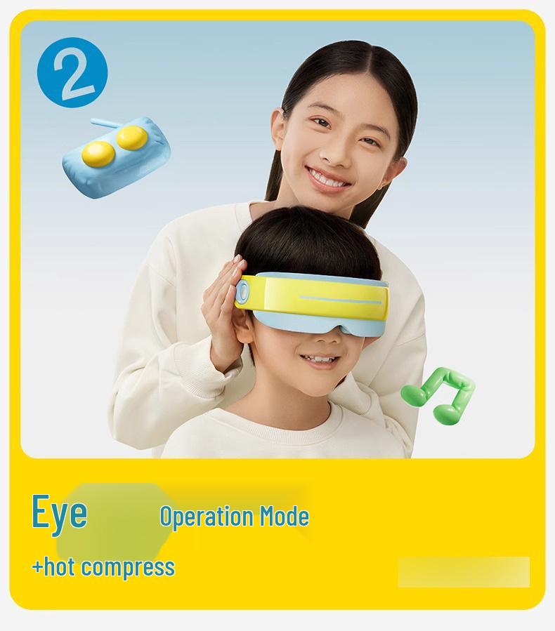 PGG Kids Eye Shield & Massager: Steam Eye Mask for Fatigue Relief