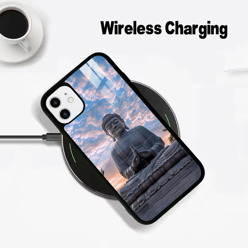 Shakyamuni Buddha Phone Case For IPhone17 16 15 14 13 12 11 Pro Max 16/15/14Plus Wireless Charger Cover Funda
