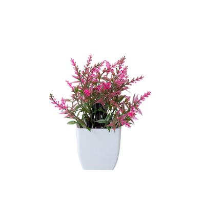Artificial Bonsai Realistic Simulation Lavender Bonsai Vibrant Colored Fake Potted Plant for Home Garden Decoration Adult Sex Wear