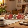 Autumn Harvest Table Decor Fall Thanksgiving LED Tabletop Decor, Maple Leaf Themed Lighted Wooden Decorations for Home Centerpiece, Ornament