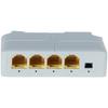 100/1000Mbps Gigabit 4 Port POE Networking Extender Featuring Rail Mount for Indoor Use Supporting 250M Distance