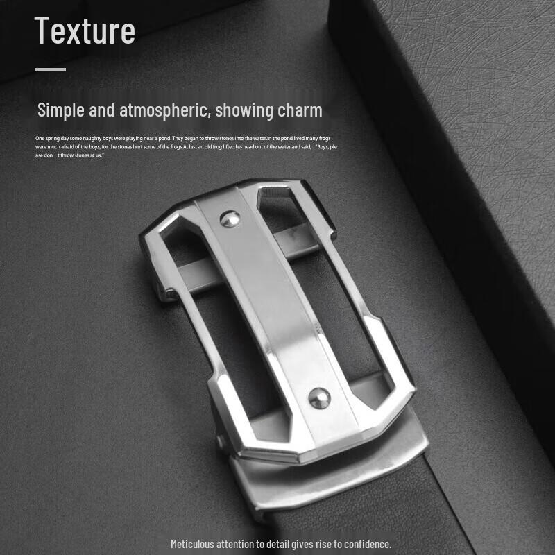 

Мужской ремень PLOVER с тиснением под страуса и автоматической пряжкой