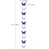Butterfly Banner Decorative Paper Garland for Wedding Baby Shower Birthday Party Theme Decor 110 Inches Pack of 2 Pieces Light Purple