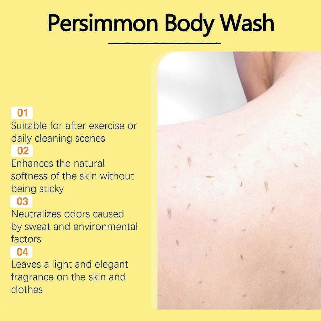 Persimmon Body Wash For Old People Smell, Natural Deodorant Bar Soap NaixDC