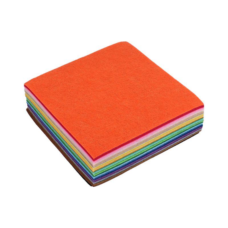 Dobré-40 ks čtverců z plsti DIY řemesla plstěné výrobky různé barvy textilní chlupaté látky pro scrapbooky šití